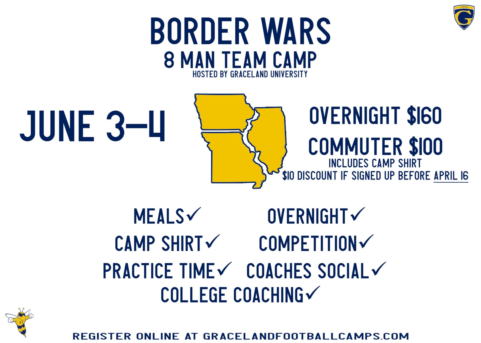 Graceland University Football Camps Lamoni, IA